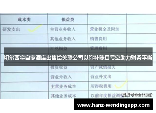 切尔西将自家酒店出售给关联公司以弥补账目亏空助力财务平衡